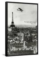 Spirit of St. Louis at Paris-null-Framed Poster