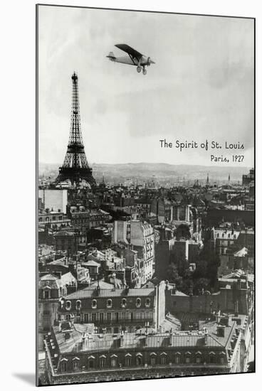 Spirit of St. Louis at Paris-null-Mounted Poster