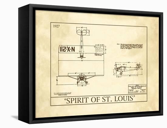 Spirit of St. Louis-null-Framed Stretched Canvas
