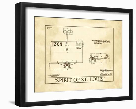 Spirit of St. Louis-null-Framed Art Print