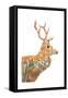 Spirit of the Forest Deer Landscape-Michelle Faber-Framed Stretched Canvas