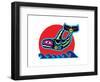 Spirit Orca-null-Framed Art Print