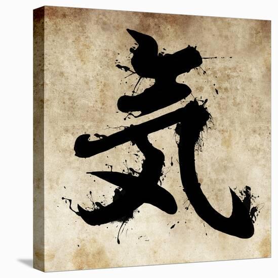 Spirit Tattoo Design, Japanese Kanji In Sepia-outsiderzone-Stretched Canvas