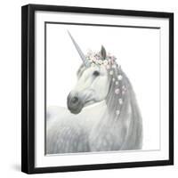 Spirit Unicorn II Square-James Wiens-Framed Art Print