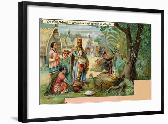 Spirit Worship in Burma-null-Framed Giclee Print