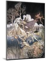 Spirits In Sleepy Hollow-Arthur Rackham-Mounted Giclee Print