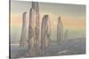 Spirits of Callanish, Isle of Lewis, 1987-Evangeline Dickson-Stretched Canvas