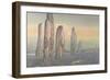 Spirits of Callanish, Isle of Lewis, 1987-Evangeline Dickson-Framed Giclee Print