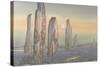 Spirits of Callanish, Isle of Lewis, 1987-Evangeline Dickson-Stretched Canvas