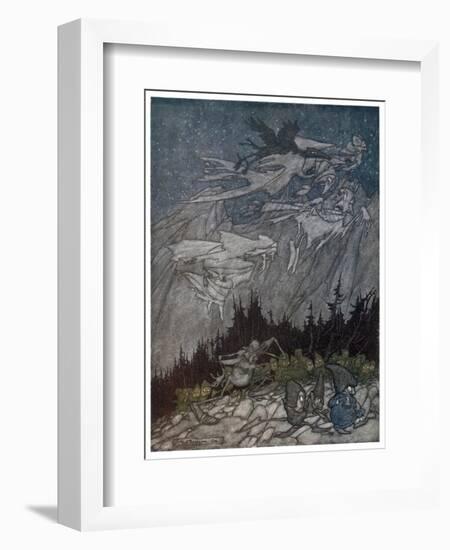 Spirits of the Catskill Mountains-Arthur Rackham-Framed Art Print