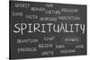 Spirituality Word Cloud-IJdema-Stretched Canvas