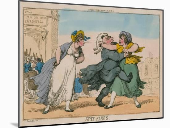 Spit Fires. Sessions House, Clerkenwell-Thomas Rowlandson-Mounted Giclee Print