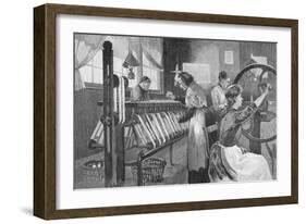 Spitalfields Silk Weavers, 1893-Enoch Ward-Framed Giclee Print