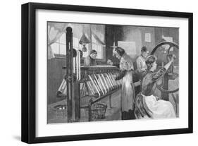 Spitalfields Silk Weavers, 1893-Enoch Ward-Framed Giclee Print