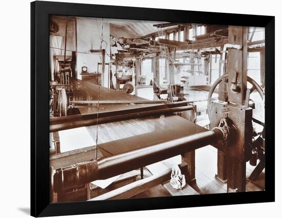 Spitalfields Silk Weaving Industry, Alma Road, Bethnal Green, London, 1909-null-Framed Premium Photographic Print