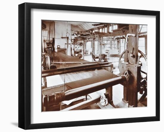 Spitalfields Silk Weaving Industry, Alma Road, Bethnal Green, London, 1909-null-Framed Premium Photographic Print