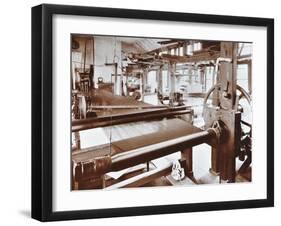 Spitalfields Silk Weaving Industry, Alma Road, Bethnal Green, London, 1909-null-Framed Premium Photographic Print