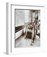 Spitalfields Silk Weaving Industry, Alma Road, Bethnal Green, London, 1909-null-Framed Photographic Print