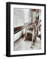 Spitalfields Silk Weaving Industry, Alma Road, Bethnal Green, London, 1909-null-Framed Photographic Print