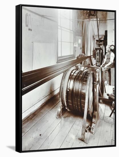 Spitalfields Silk Weaving Industry, Alma Road, Bethnal Green, London, 1909-null-Framed Stretched Canvas