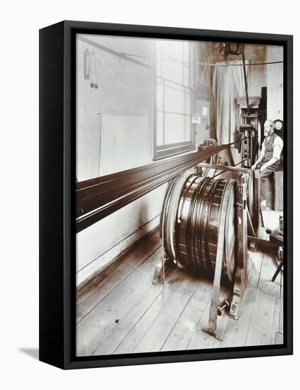 Spitalfields Silk Weaving Industry, Alma Road, Bethnal Green, London, 1909-null-Framed Stretched Canvas