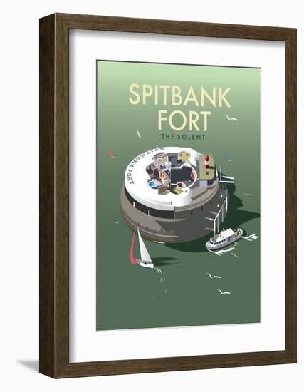 Spitbank Fort - Dave Thompson Contemporary Travel Print-Dave Thompson-Framed Art Print