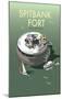 Spitbank Fort - Dave Thompson Contemporary Travel Print-Dave Thompson-Mounted Giclee Print
