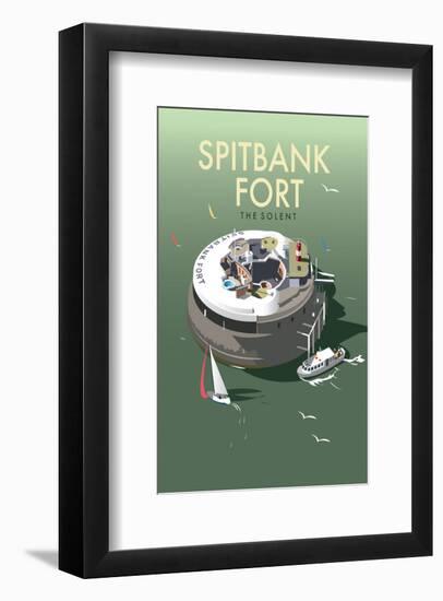 Spitbank Fort - Dave Thompson Contemporary Travel Print-Dave Thompson-Framed Giclee Print