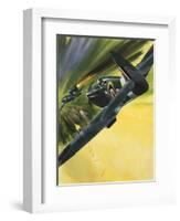 Spitfire and Doodle Bug-Wilf Hardy-Framed Giclee Print