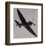 Spitfire in Flight-null-Framed Art Print