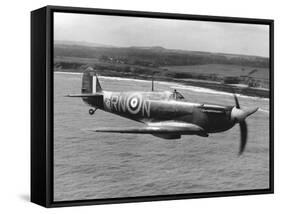 Spitfire in Flight-null-Framed Stretched Canvas