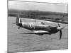 Spitfire in Flight-null-Mounted Photographic Print