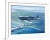 Spitfire Pr Mk IV Over Sicily-Roy Cross-Framed Art Print