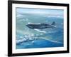 Spitfire Pr Mk IV Over Sicily-Roy Cross-Framed Art Print