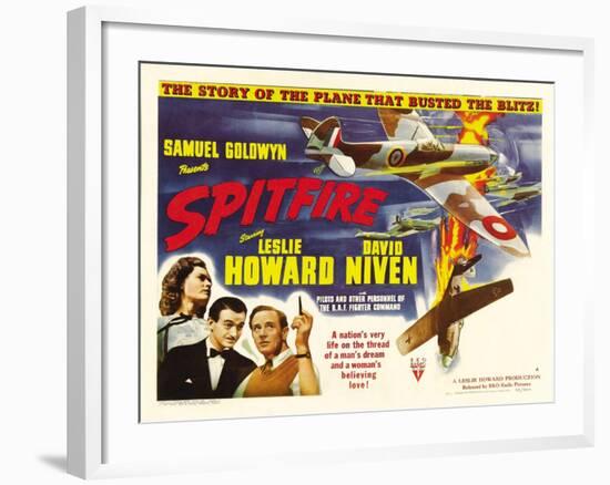 Spitfire, Rosamund John, David Niven, Leslie Howard, 1942-null-Framed Photo