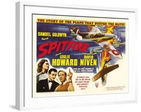 Spitfire, Rosamund John, David Niven, Leslie Howard, 1942-null-Framed Photo