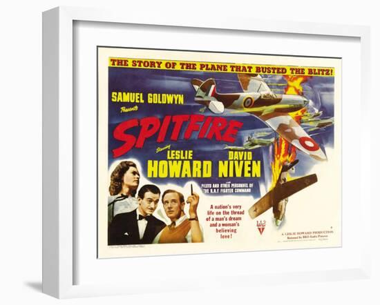 Spitfire, Rosamund John, David Niven, Leslie Howard, 1942-null-Framed Photo