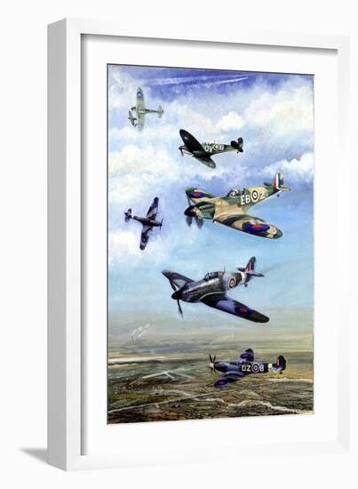 Spitfires & Hurricanes, 2012-Alex Williams-Framed Giclee Print