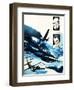 Spitfires in a Dogfight with German Messerschmitts-Gerry Wood-Framed Premium Giclee Print