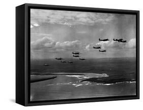 Spitfires on Patrol-null-Framed Stretched Canvas