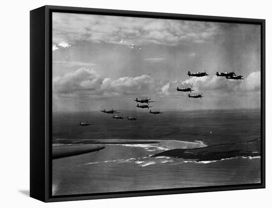 Spitfires on Patrol-null-Framed Stretched Canvas