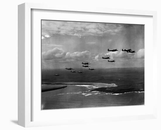 Spitfires on Patrol-null-Framed Premium Photographic Print