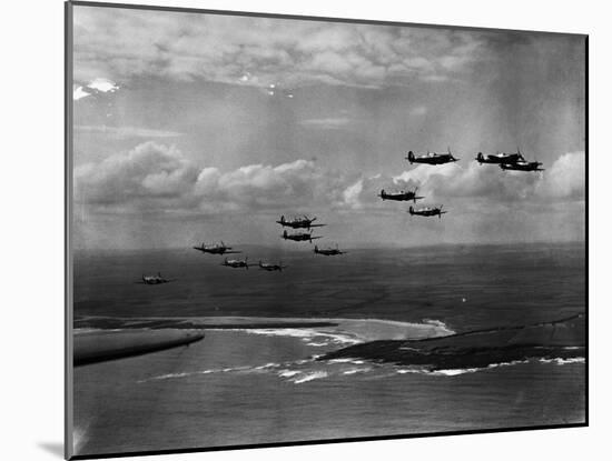 Spitfires on Patrol-null-Mounted Premium Photographic Print