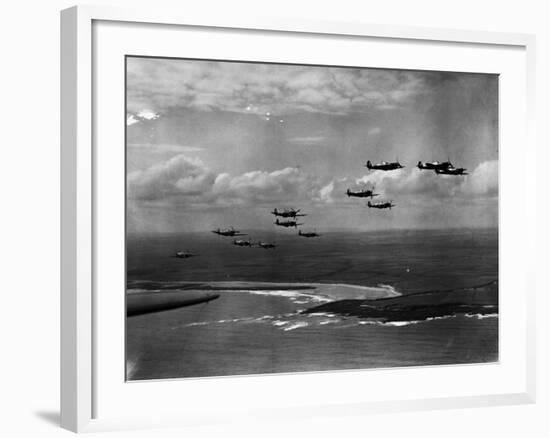 Spitfires on Patrol-null-Framed Photographic Print