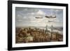 Spitfires Over London-John Young-Framed Giclee Print