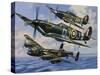Spitfires-Wilf Hardy-Stretched Canvas