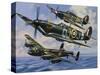 Spitfires-Wilf Hardy-Stretched Canvas