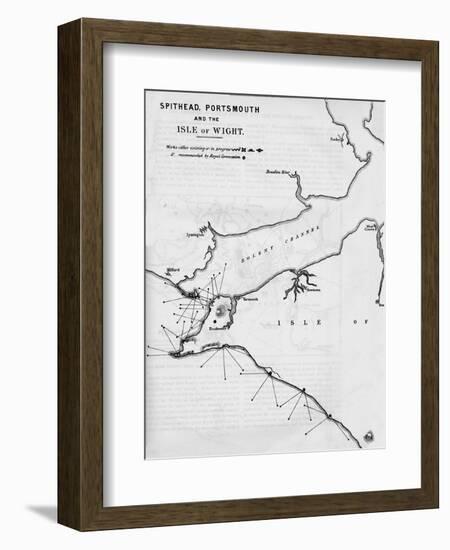 Spithead, Portsmouth and the Isle of Wight, 1884-null-Framed Giclee Print