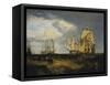 Spithead: Two Captured Danish Ships Entering Portsmouth Harbour-J. M. W. Turner-Framed Stretched Canvas