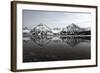 Spitsbergen, Svalbard, Norway. Mountains Reflecting on a Lagoon in Northern Spitsbergen-ClickAlps-Framed Photographic Print